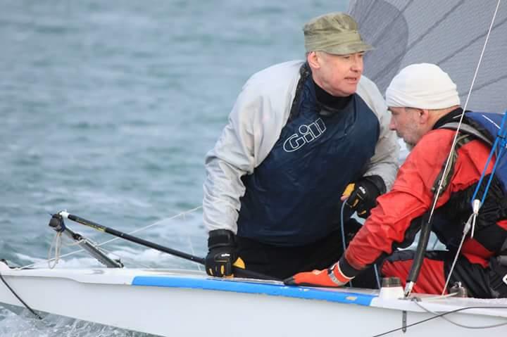 – Frank Miller & Cormac Bradley on day 4 of the 47th Dun Laoghaire MYC Frostbite Series  photo copyright DMYC taken at Dun Laoghaire Motor Yacht Club and featuring the Fireball class