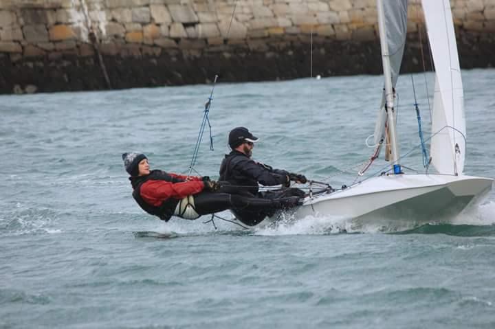 Marie Barry & Noel Butler, Fireball, Fast PY Fleet Series 1 Winners in the 47th Dun Laoghaire MYC Frostbite Series photo copyright Bob Hobby taken at Dun Laoghaire Motor Yacht Club and featuring the Fireball class