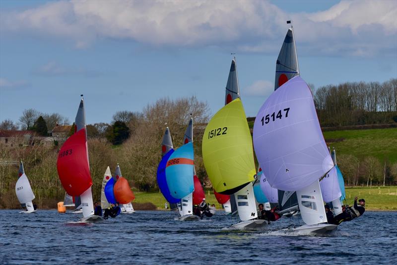 Fireball Gul Golden Dolphin Series at Chew Valley Lake photo copyright Errol Edwards taken at Chew Valley Lake Sailing Club and featuring the Fireball class