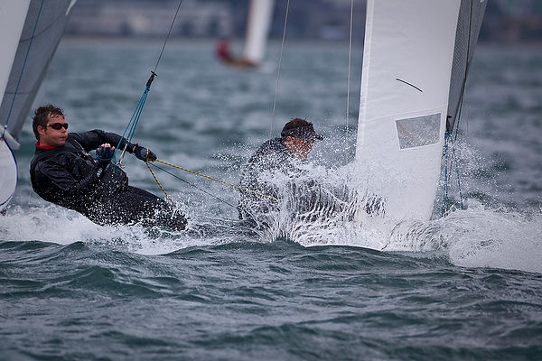 Strong winds on day three of the Volvo Dun Laoghaire Regatta photo copyright David Branigan / www.oceansport.ie taken at  and featuring the Fireball class