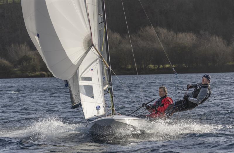 Kevin Hope and Andy Stweart, fast fleet winner and sceond overall in the Notts County SC First of the Year Race photo copyright David Eberlin taken at Notts County Sailing Club and featuring the Fireball class