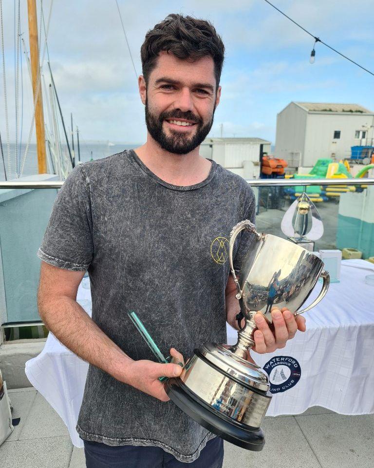 Ed Og Butler takes second place (with Sean Collins not pictured) - Fireball Irish National Championship at Waterford Harbour photo copyright Frank Miller taken at Waterford Harbour Sailing Club and featuring the Fireball class