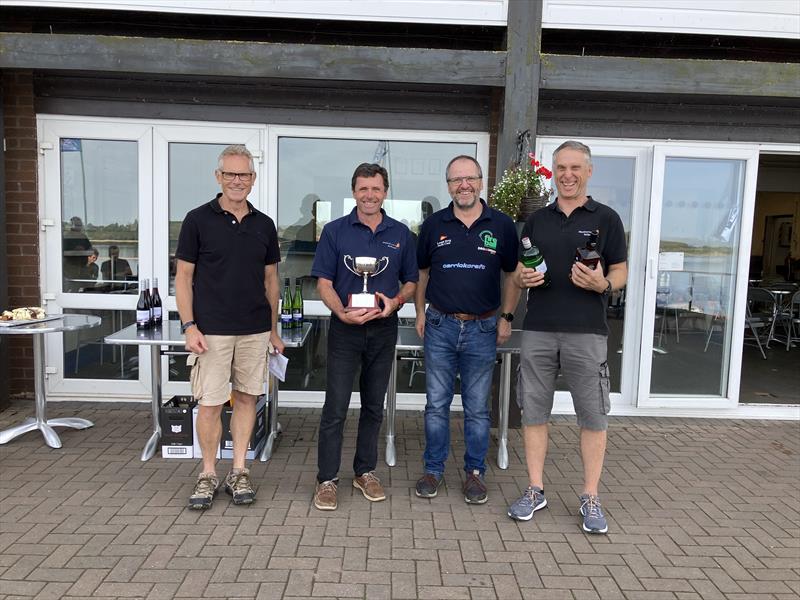 Dave Hall and Paul Constable win the Gul Fireball Inlands at Draycote Water photo copyright Derian Scott taken at Draycote Water Sailing Club and featuring the Fireball class