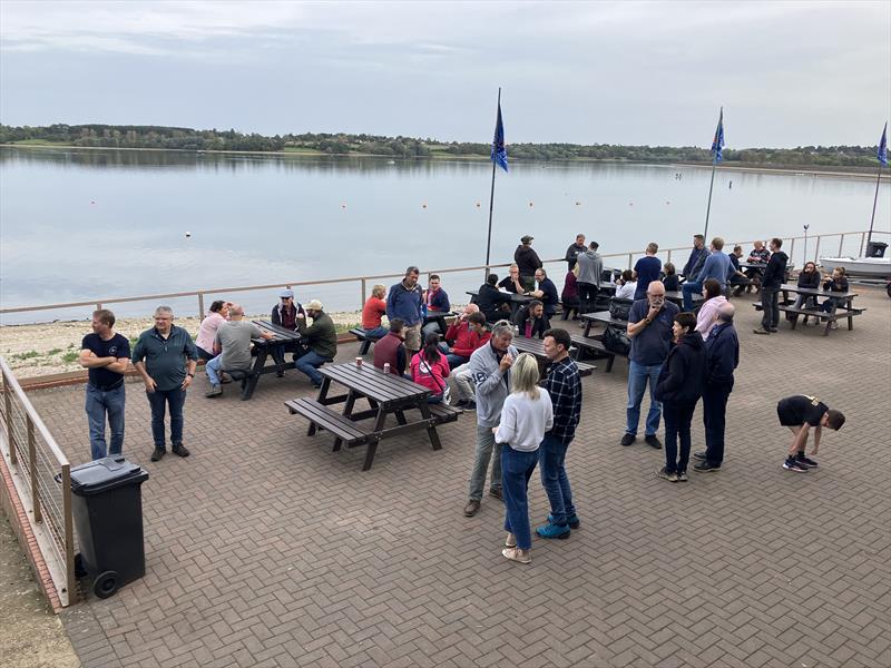 Windless Sunday during the Gul Fireball Inlands at Draycote Water photo copyright Derian Scott taken at Draycote Water Sailing Club and featuring the Fireball class