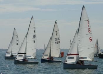 Racing during the Schools Sailing Championships at Itchenor