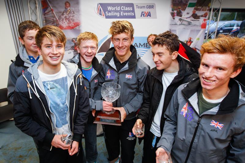 'Team Oracle' win the RYA Eric Twiname Youth Team Racing Championships photo copyright Paul Wyeth / RYA taken at Oxford Sailing Club and featuring the Firefly class