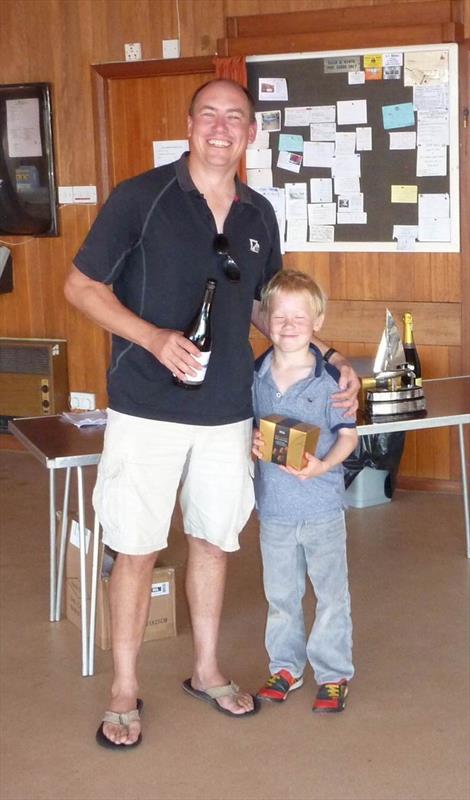 Alex and Thomas Davey - 2nd at the Firefly Inland Championships 2015 photo copyright Neil Banks taken at Chipstead Sailing Club and featuring the Firefly class