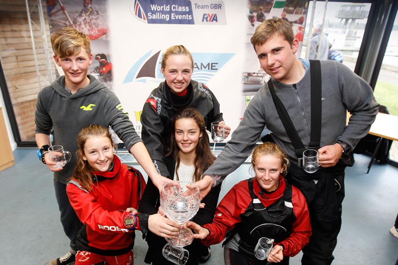 2015 RYA Eric Twiname Youth Team Racing Champions 'West Kirby SC' photo copyright Paul Wyeth / RYA taken at Oxford Sailing Club and featuring the Firefly class
