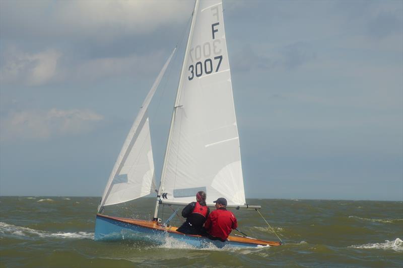 Nigel Wakefield & Emily Saunderson in Tip Top Too win the 2017 GJW Direct Firefly Nationals photo copyright Frances Davison taken at Felixstowe Ferry Sailing Club and featuring the Firefly class