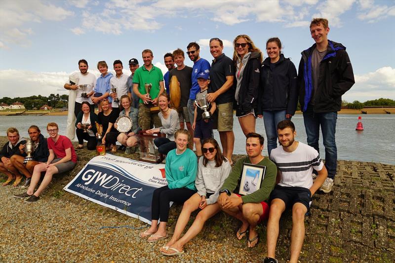 2017 GJW Direct Firefly Nationals prize winners photo copyright Frances Davison taken at Felixstowe Ferry Sailing Club and featuring the Firefly class