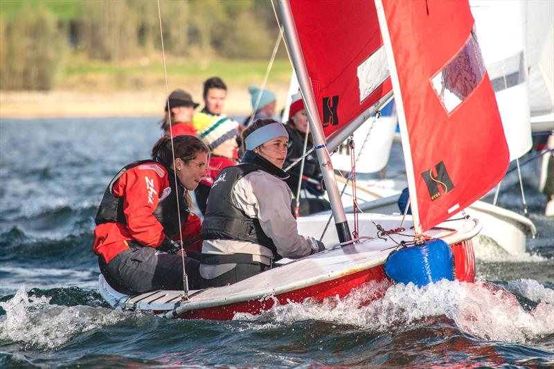 Off the windward mark during the BUCS Fleet Racing Championships photo copyright JJRE Photos / www.instagram.com/JJREast/ taken at Draycote Water Sailing Club and featuring the Firefly class