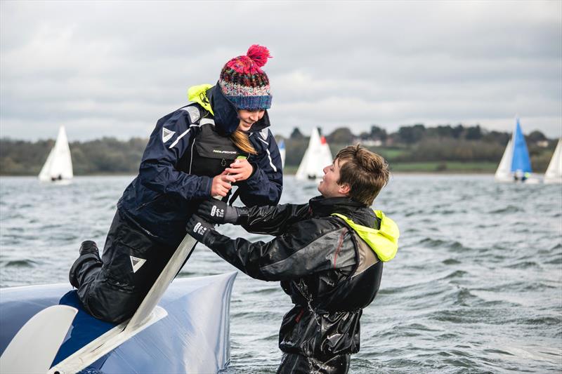 Still friends during the BUCS Fleet Racing Championships photo copyright JJRE Photos / www.instagram.com/JJREast/ taken at Draycote Water Sailing Club and featuring the Firefly class