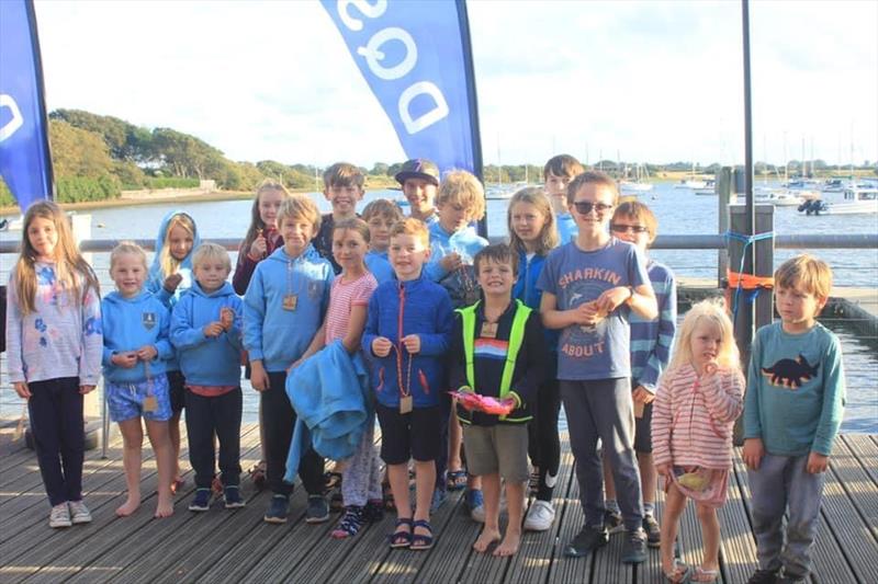 Junior Crews at the 2021 Dell Quay Firefly Open photo copyright Peter Blow taken at Dell Quay Sailing Club and featuring the Firefly class