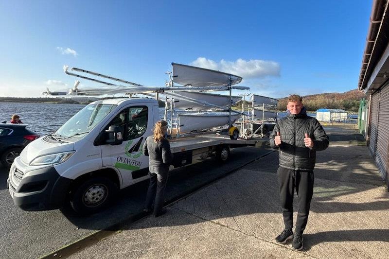 Dundee University Sailing Club have taken delivery of the first flight of Fireflies from new class builder Ovington Boats photo copyright DUSC / Ovington  taken at  and featuring the Firefly class