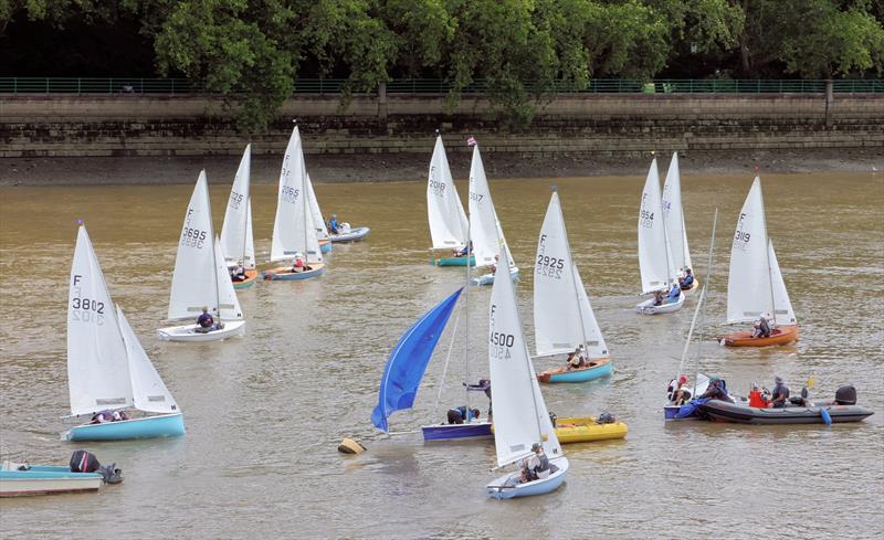 Tideway Dinghy Derby - Firefly Start - photo © Mark Jardine