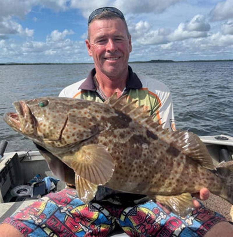 Matt hauled in this solid estuary cod recently. These critters are at their most ravenous summer into autumn - photo © Fisho's Tackle World
