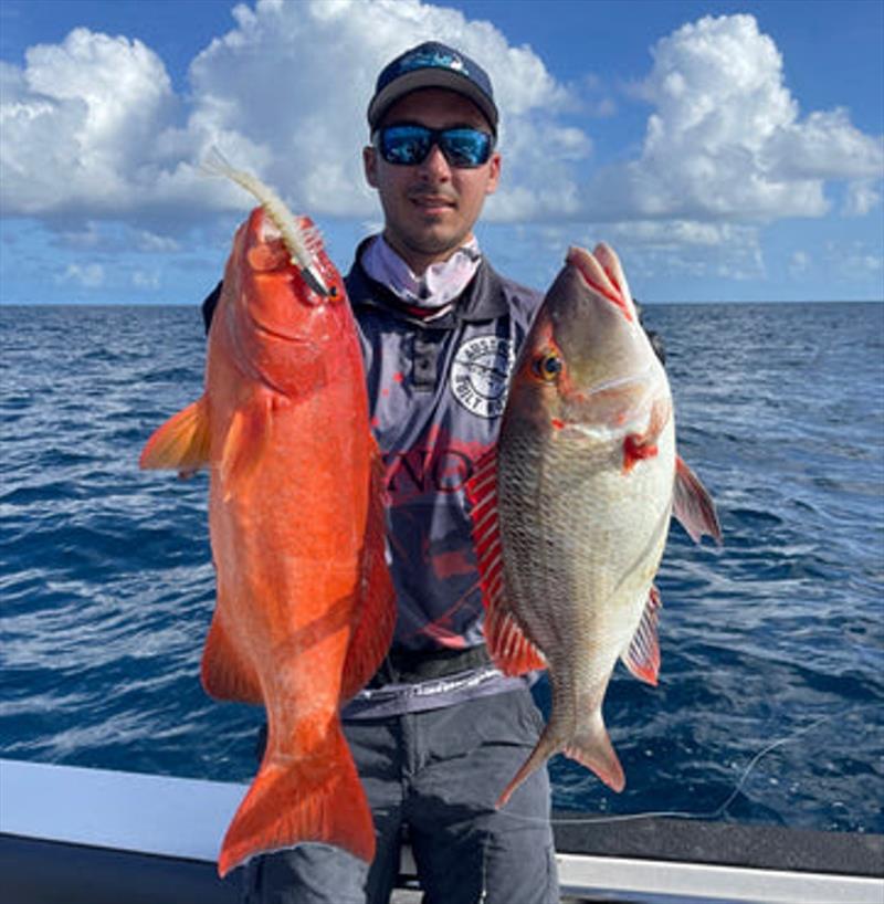 Standard fair for Swains Reefs trips. Take plenty of Zerek Live Shrimp and your limit of tasty trout and RTEs is assured photo copyright Fisho's Tackle World taken at  and featuring the Fishing boat class