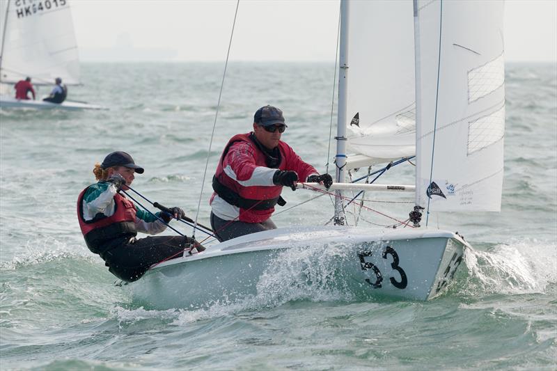 Day six of the Flying Fifteen Worlds in Hong Kong photo copyright Guy Nowell / RHKYC taken at Royal Hong Kong Yacht Club and featuring the Flying Fifteen class