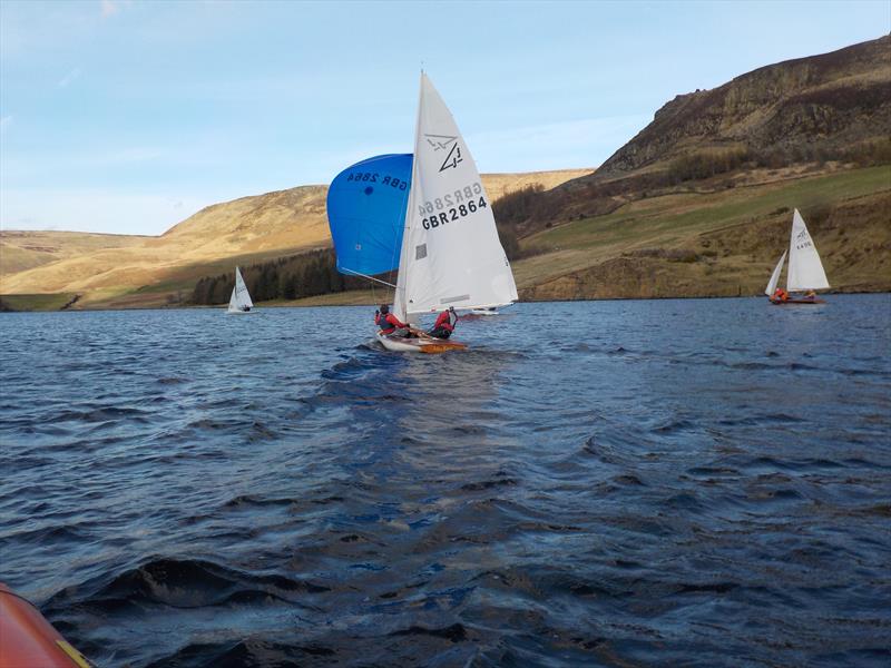 Flying Fifteen Open Meeting at Dovestone SC photo copyright Andy Robinson taken at Dovestone Sailing Club and featuring the Flying Fifteen class