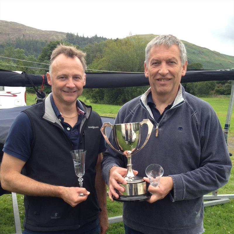Mal Hartland and David McKee win the Open Meeting at Bassenthwaite 2016 photo copyright William Carruthers taken at Bassenthwaite Sailing Club and featuring the Flying Fifteen class