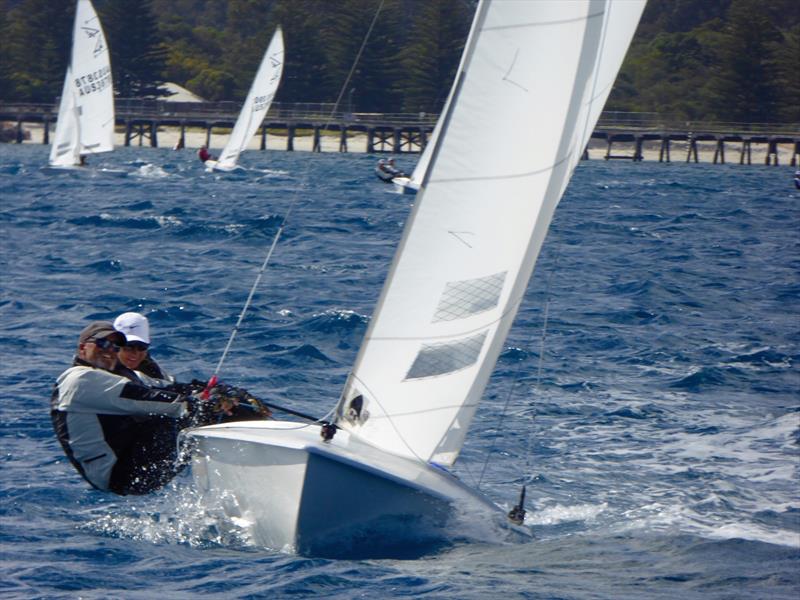 Philippa Packer and Dean McAullay during the Australian Flying Fifteen Championship Invitational Race photo copyright Jonny Fullerton taken at Esperance Bay Yacht Club and featuring the Flying Fifteen class
