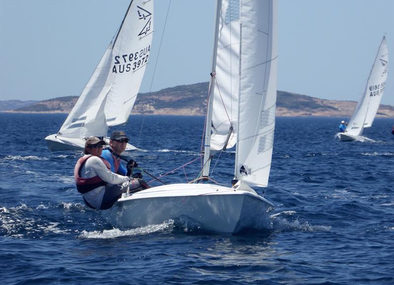 The Jerwoods on the final day of the Australian Flying Fifteen Championship photo copyright Jonny Fullerton taken at Esperance Bay Yacht Club and featuring the Flying Fifteen class