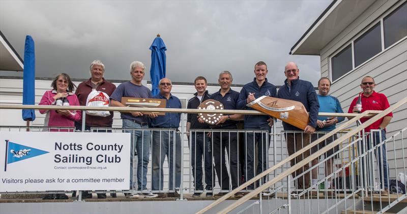 Notts County Flying Fifteen Open prize winners photo copyright David Eberlin taken at Notts County Sailing Club and featuring the Flying Fifteen class