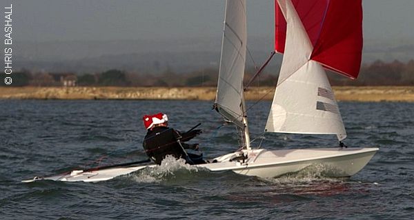 Hayling Island Christmas Cracker photo copyright Chris Bashall taken at Hayling Island Sailing Club and featuring the Flying Fifteen class