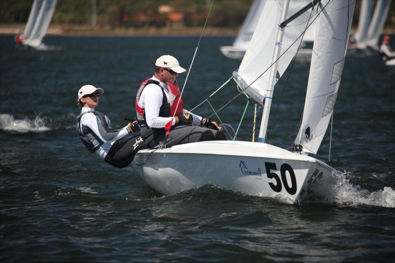 Flying Fifteen Australian Championships on Perth's Swan River photo copyright Bernie Kaaks taken at South of Perth Yacht Club and featuring the Flying Fifteen class