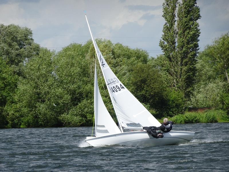 John Hanson and Helen Selden on FF4094 win the Middle Nene Flying 15 Open photo copyright Wilf Kunze taken at Middle Nene Sailing Club and featuring the Flying Fifteen class