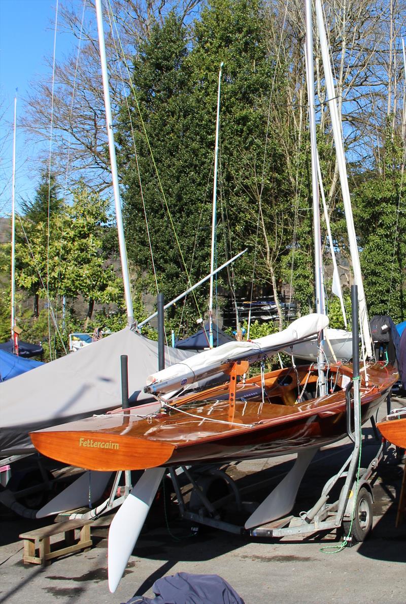 Graham Lamond's beautiful Chippendale hull (617) during the RWYC Flying Fifteen 60th Anniversary Open  photo copyright Graham Lamond taken at Royal Windermere Yacht Club and featuring the Flying Fifteen class