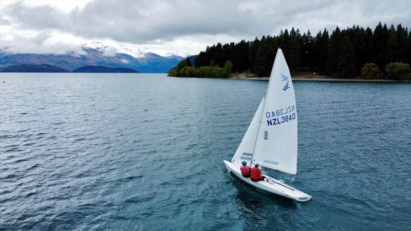Murray Gilbert and Job Burgess sailing Ffrentic - New Zealand Flying Fifteen National Championship 2024 photo copyright Quentin Smith taken at  and featuring the Flying Fifteen class