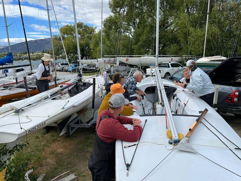 Boat set up - New Zealand Flying Fifteen National Championship 2024 photo copyright Jill Oates taken at  and featuring the Flying Fifteen class
