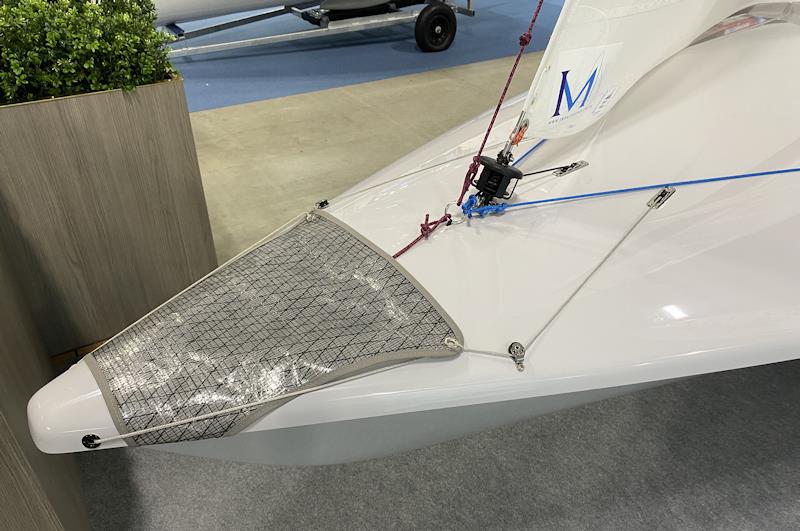Keeping water out of the Flying Fifteen spinnaker chute - at the RYA Dinghy & Watersports Show 2024 - photo © Magnus Smith