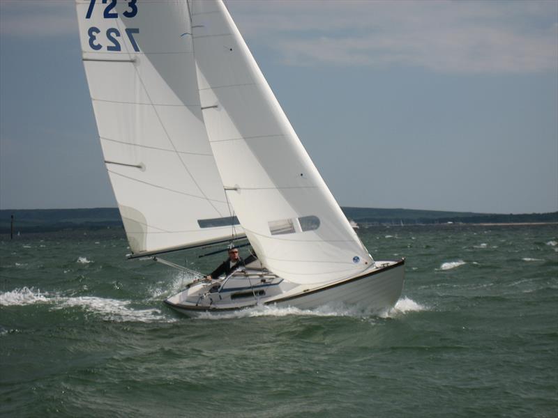 Padfoot finishes 3rd in the Folkboat Christchurch Ledge Race photo copyright Chris Baldwick taken at Royal Lymington Yacht Club and featuring the Folkboat class