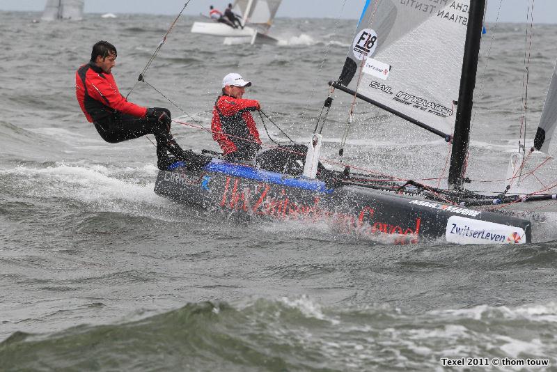 Texel Dutch Open day 2 photo copyright Thom Touw taken at  and featuring the Formula 18 class