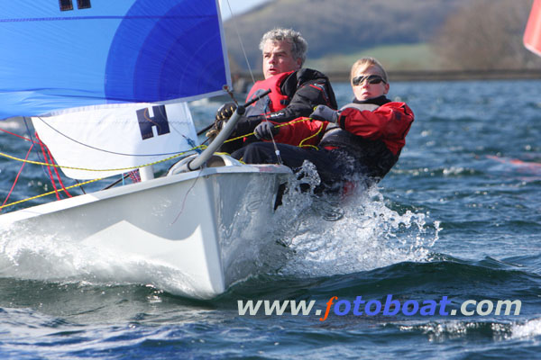 Pete Vincent and Tess Nichols at Saturday’s RS200 South West Ugly Tour event at Bristol Corinthian YC photo copyright Mike Rice / www.fotoboat.com taken at Bristol Corinthian Yacht Club and featuring the Fotoboat class