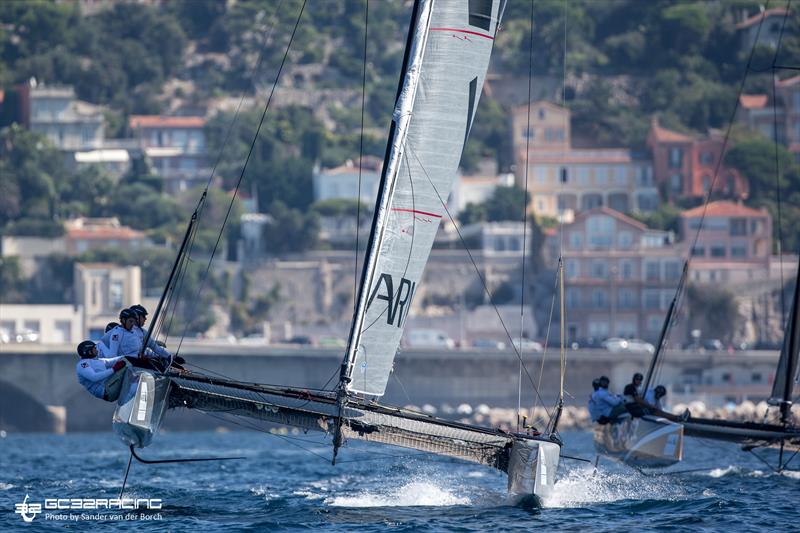 GC32s at Marseille One Design competition day 1 photo copyright Sander van der Borch taken at  and featuring the GC32 class