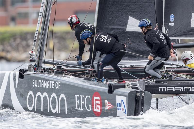 Sultanate of Oman on day 4 of the Bullitt GC32 Racing Tour: Kiel Cup photo copyright Sander van der Borch taken at  and featuring the GC32 class