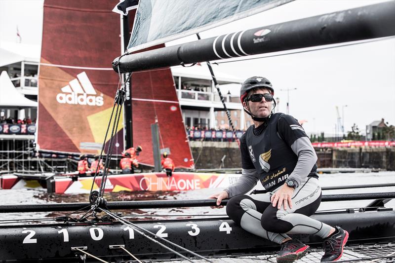 Morgan Larson on the final day at Extreme Sailing Series™ Act 3 in Cardiff Bay - photo © Lloyd Images
