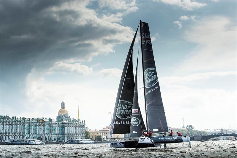 A strong day from sixth-placed Land Rover BAR Academy on day 2 of  Extreme Sailing Series™ Act 5, St Petersburg photo copyright Lloyd Images taken at  and featuring the GC32 class