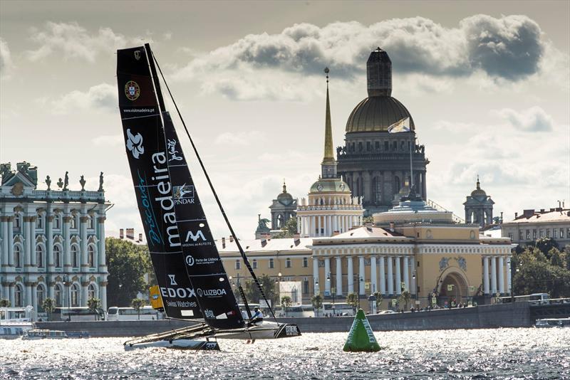 Sail Portugal - Visit Madeira sit in fifth position on day 3 of  Extreme Sailing Series™ Act 5, St Petersburg - photo © Lloyd Images