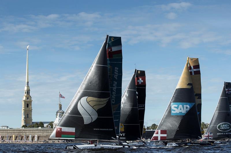 The fleet on day 3 of  Extreme Sailing Series™ Act 5, St Petersburg - photo © Lloyd Images