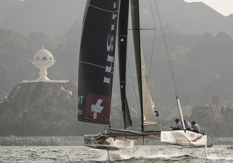 Alinghi, winner of the 2016 Extreme Sailing Series photo copyright Lloyd Images / Extreme Sailing Series taken at Oman Sail and featuring the GC32 class