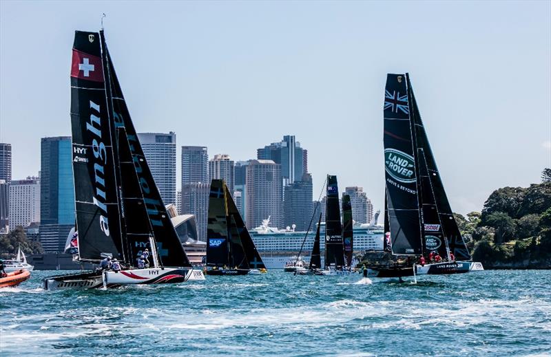 Land Rover BAR Academy in Extreme Sailing Series action - photo © Lloyd Images