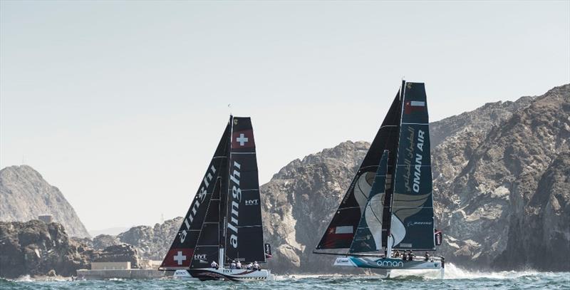 2017 Extreme Sailing Series™ Act 1, Muscat day 1 photo copyright Lloyd Images taken at Oman Sail and featuring the GC32 class