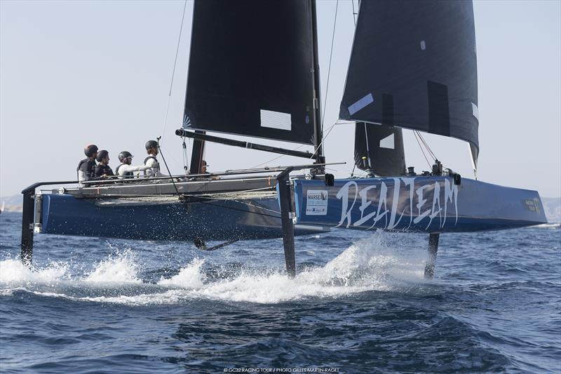 2017 GC32 Racing Tour winner - Realteam at Marseille One Design photo copyright Gilles Martin-Rager / GC32 Racing Tour taken at  and featuring the GC32 class
