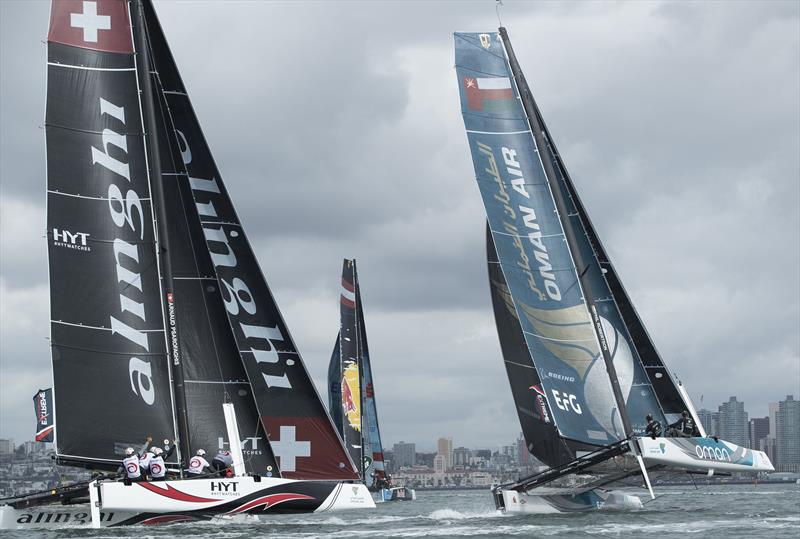 Racing on day 2 of Extreme Sailing Series™ Act 7, San Diego - photo © Lloyd Images