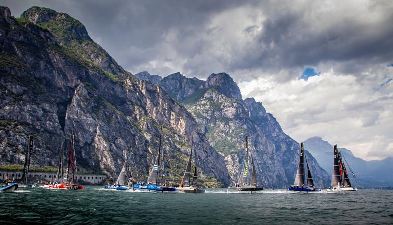 Lake Garda is one of the world's top venues for foiling catamaran racing photo copyright Jesús Renedo / GC32 Racing Tour taken at  and featuring the GC32 class