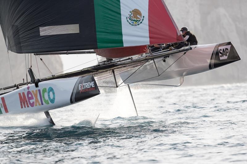 Extreme Sailing Series Act 8, Los Cabos 2017 - day two - Team México photo copyright Lloyd Images taken at  and featuring the GC32 class